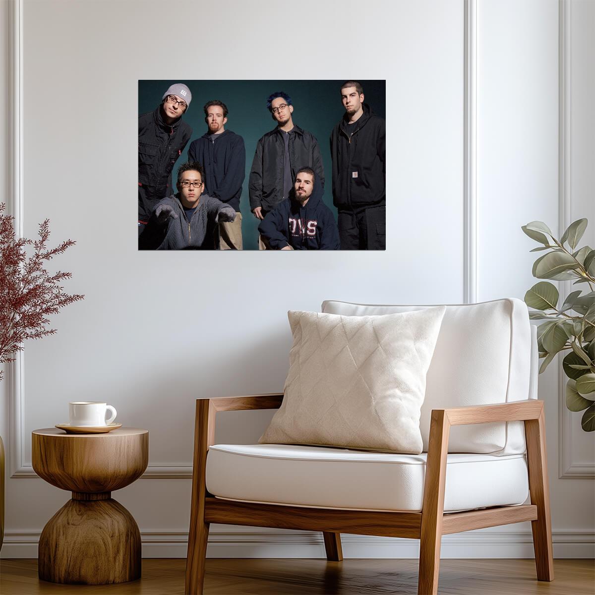 Linkin Park Early 2000s Band Photo | Nu Metal Music Poster | Vintage Rock Wall Art - Music Poster