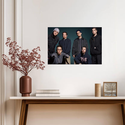 Linkin Park Early 2000s Band Photo | Nu Metal Music Poster | Vintage Rock Wall Art - Music Poster