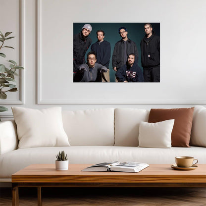 Linkin Park Early 2000s Band Photo | Nu Metal Music Poster | Vintage Rock Wall Art - Music Poster