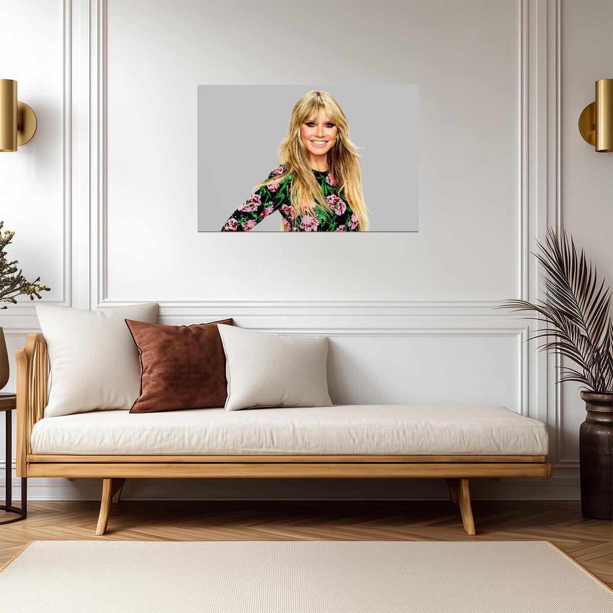 Heidi Klum | TV Host | Modern Wall Poster - Celebrities Poster