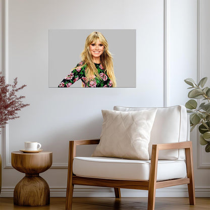 Heidi Klum | TV Host | Modern Wall Poster - Celebrities Poster