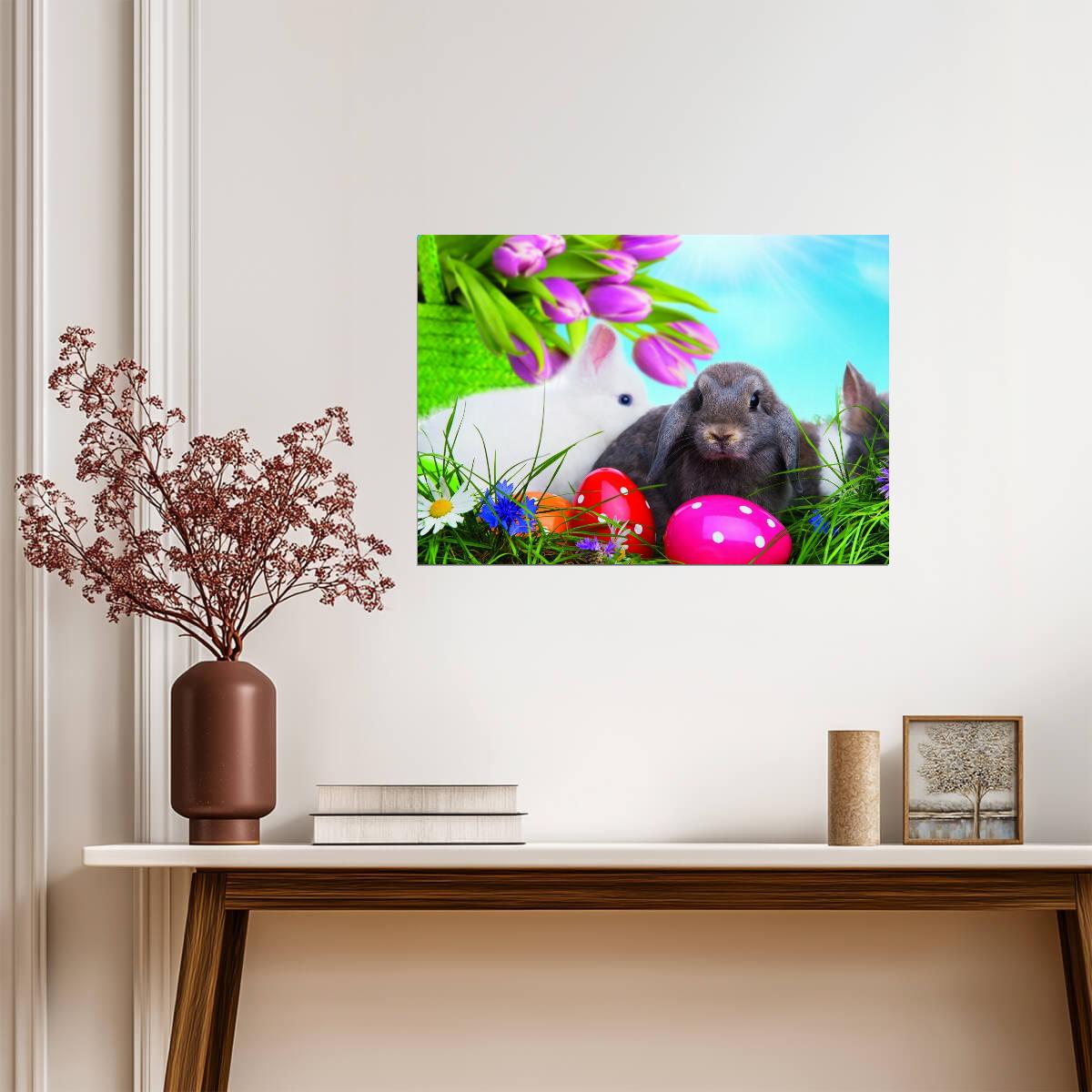 Easter | Vibrant Egg Hunt | Spring Poster - Graphic & Art Poster