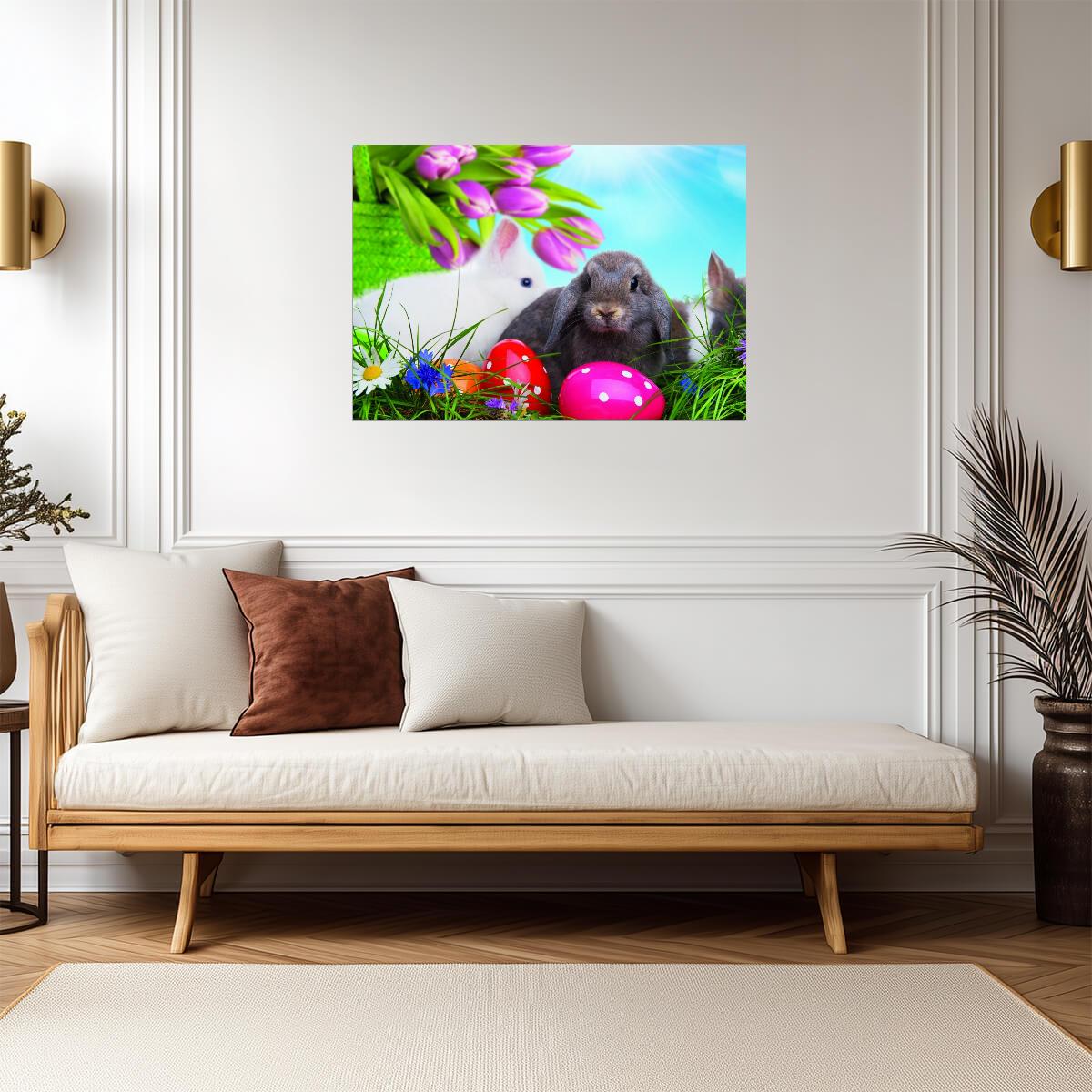 Easter | Vibrant Egg Hunt | Spring Poster - Graphic & Art Poster