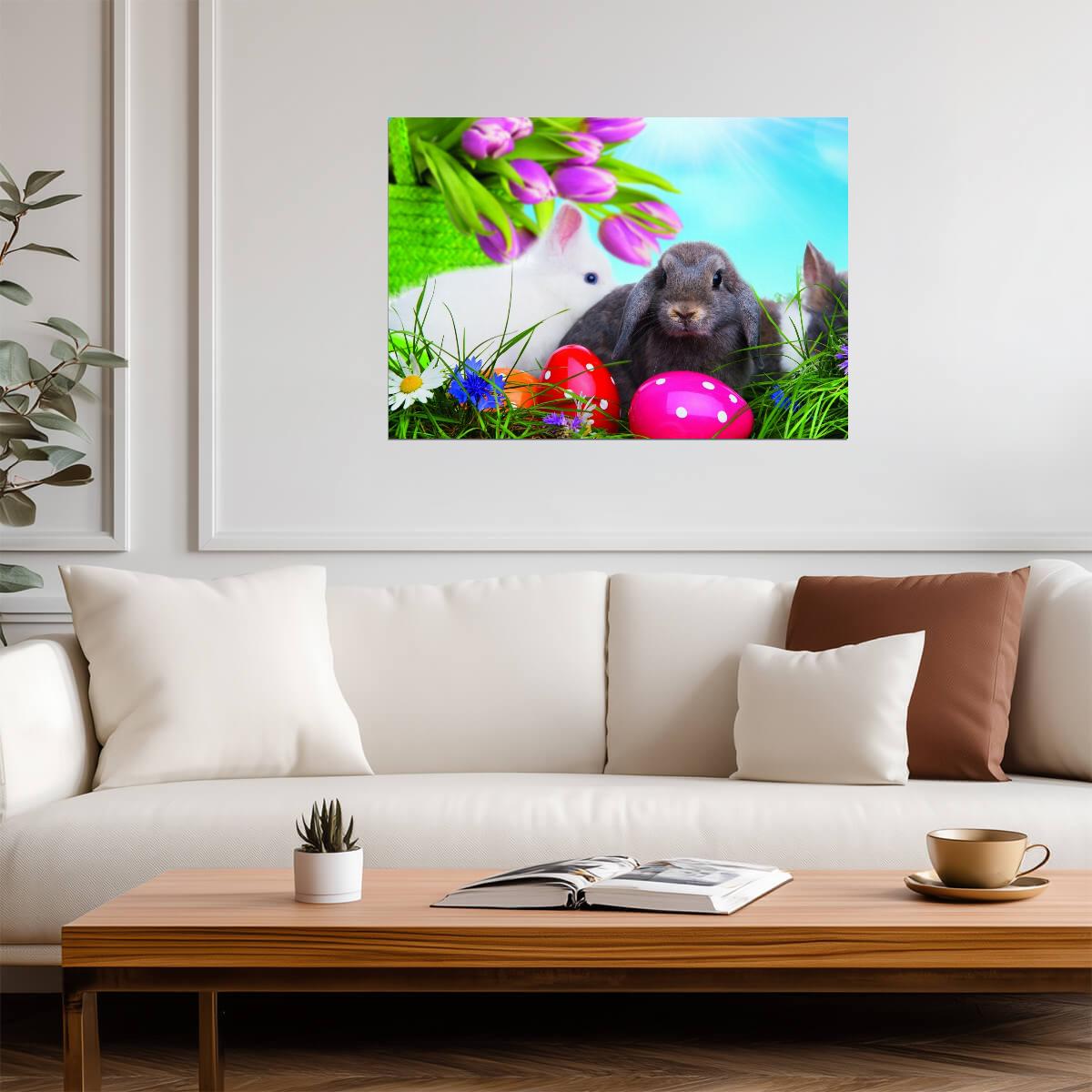 Easter | Vibrant Egg Hunt | Spring Poster - Graphic & Art Poster