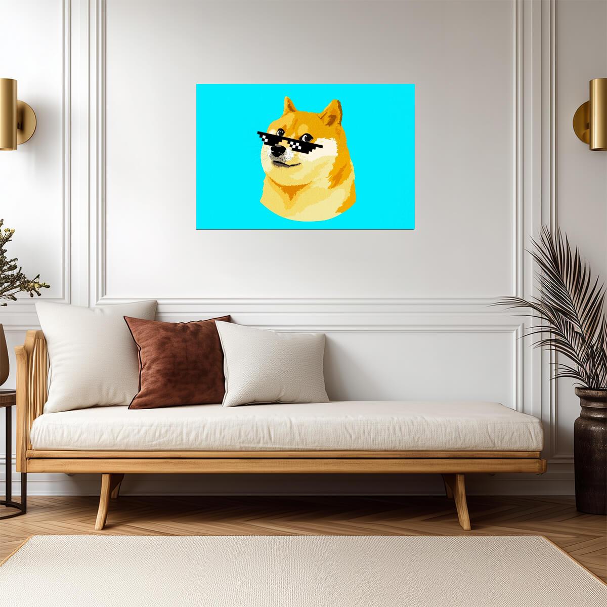 Dogecoin | Crypto Art | Digital Currency Poster - Graphic & Art Poster