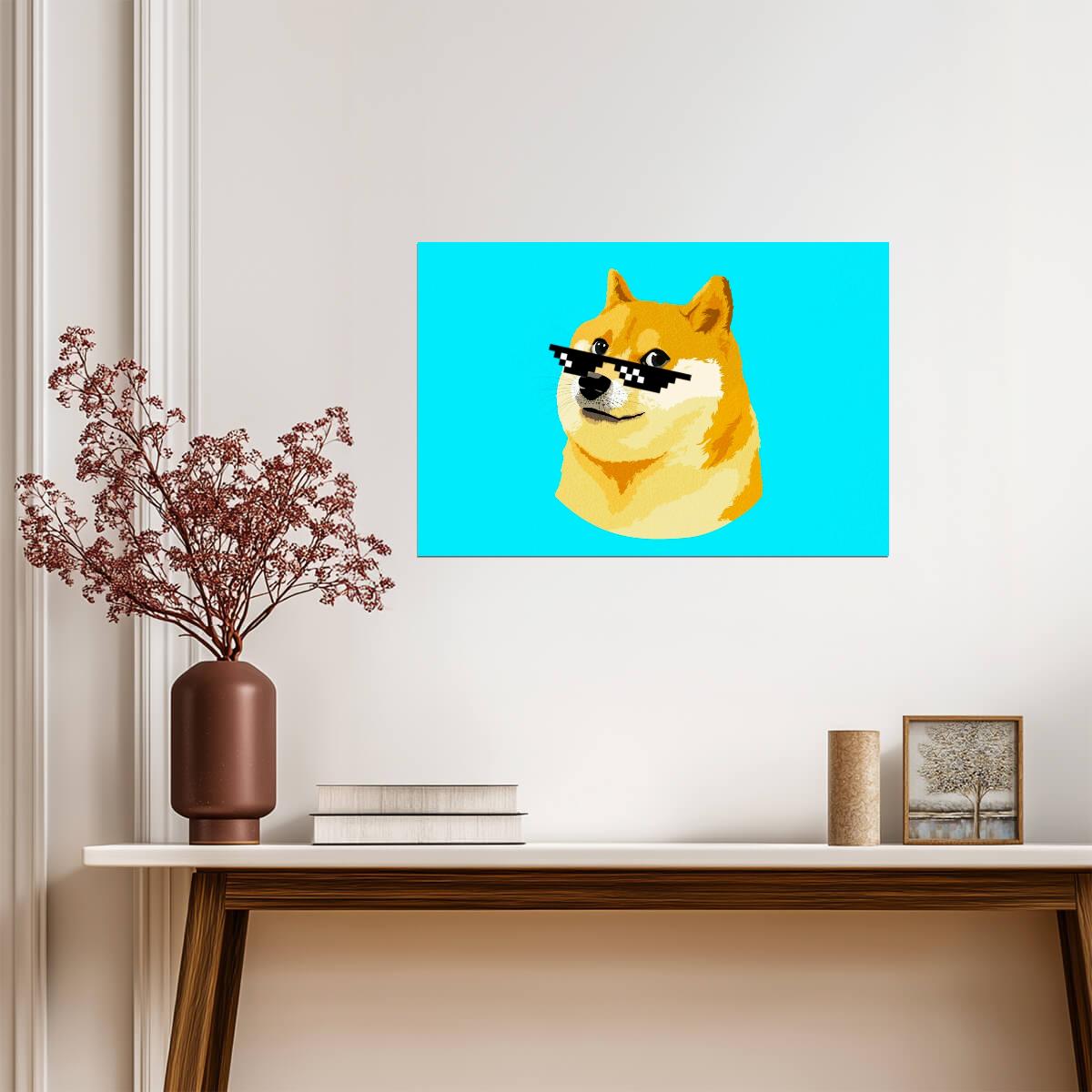 Dogecoin | Crypto Art | Digital Currency Poster - Graphic & Art Poster