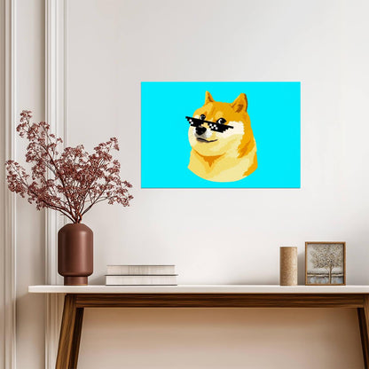 Dogecoin | Crypto Art | Digital Currency Poster - Graphic & Art Poster