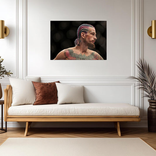 Sean O'Malley Suga Show Profile | UFC Poster | Bantamweight Champion Art - Sports Poster