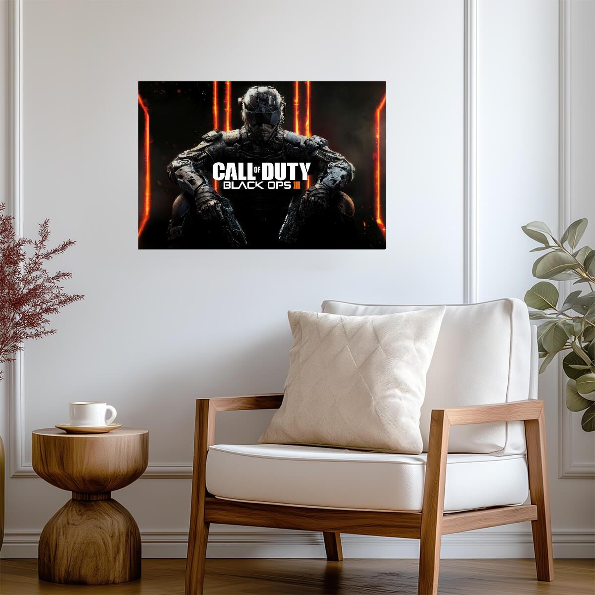 Call of Duty Black Ops III | Key Art Future Soldier | Futuristic FPS Gaming Art - Video Games Poster