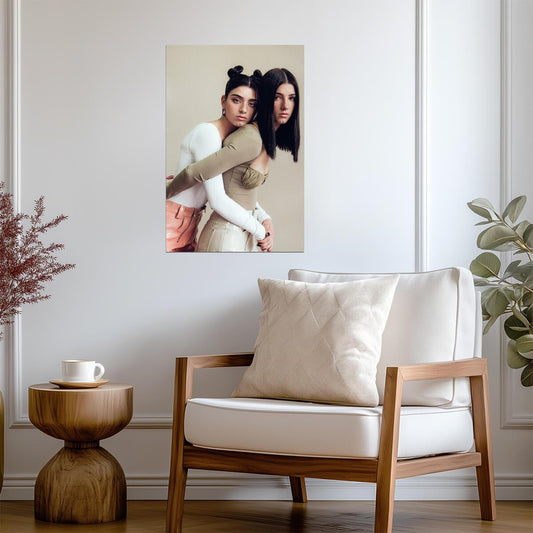 Charli and Dixie D'Amelio | Influencer Sisters | Wall Decor Poster - Celebrities Poster
