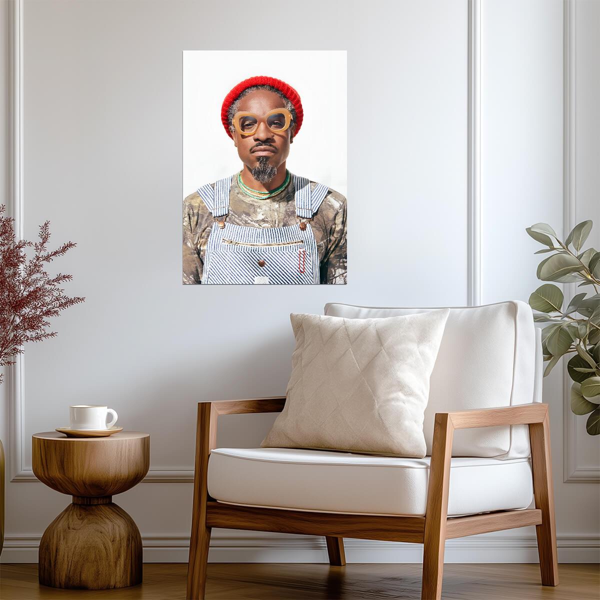 André 3000 | Musician Wall Art | Alternative Hip Hop Poster - Music Poster