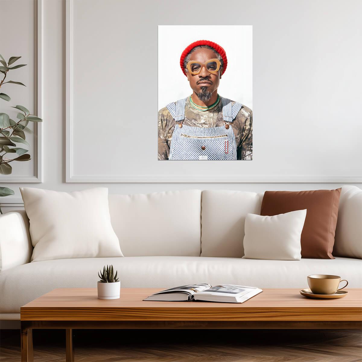 André 3000 | Musician Wall Art | Alternative Hip Hop Poster - Music Poster