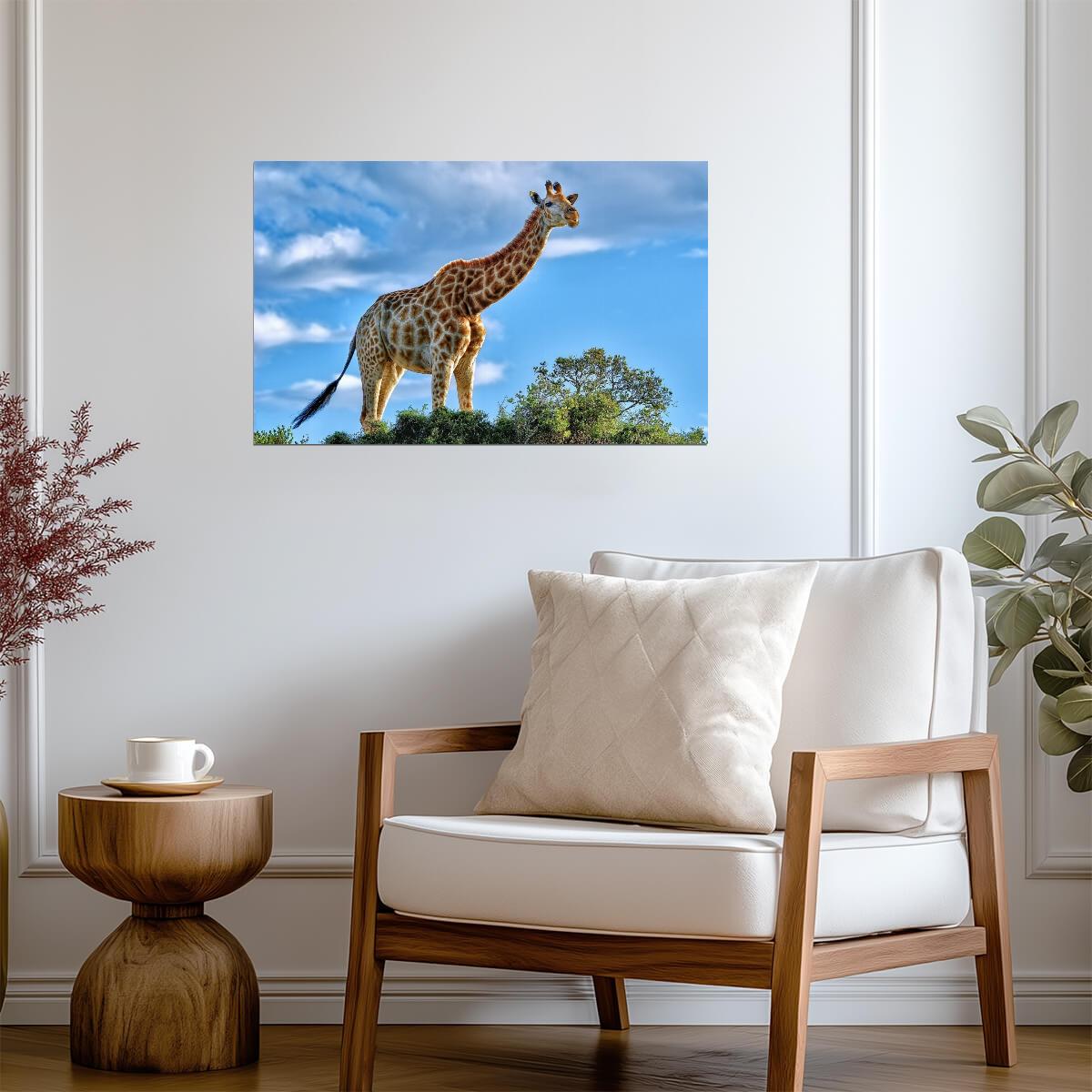 Giraffe | Tallest Mammal | Kids Room Poster - Photography Poster
