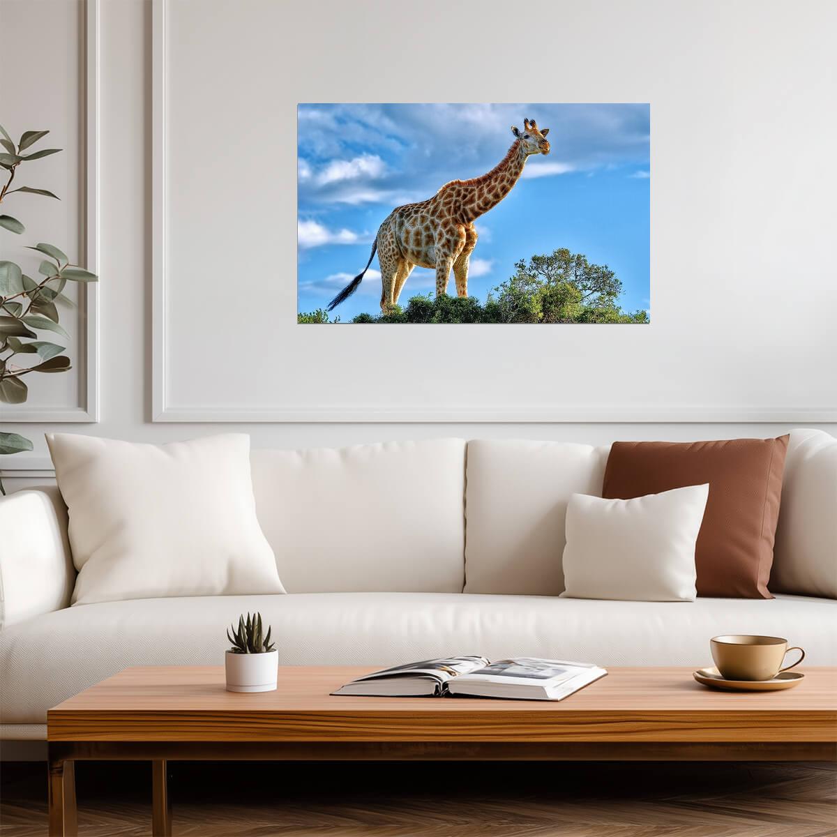 Giraffe | Tallest Mammal | Kids Room Poster - Photography Poster