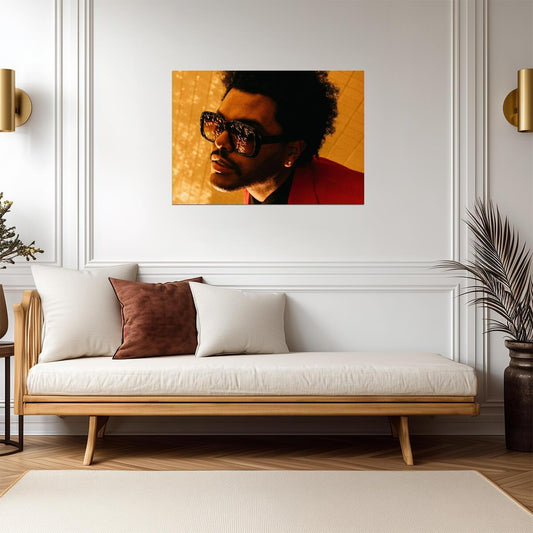 The Weeknd After Hours Era | Blinding Lights Music Poster | Modern R&B Wall Art - Music Poster