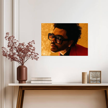 The Weeknd After Hours Era | Blinding Lights Music Poster | Modern R&B Wall Art - Music Poster