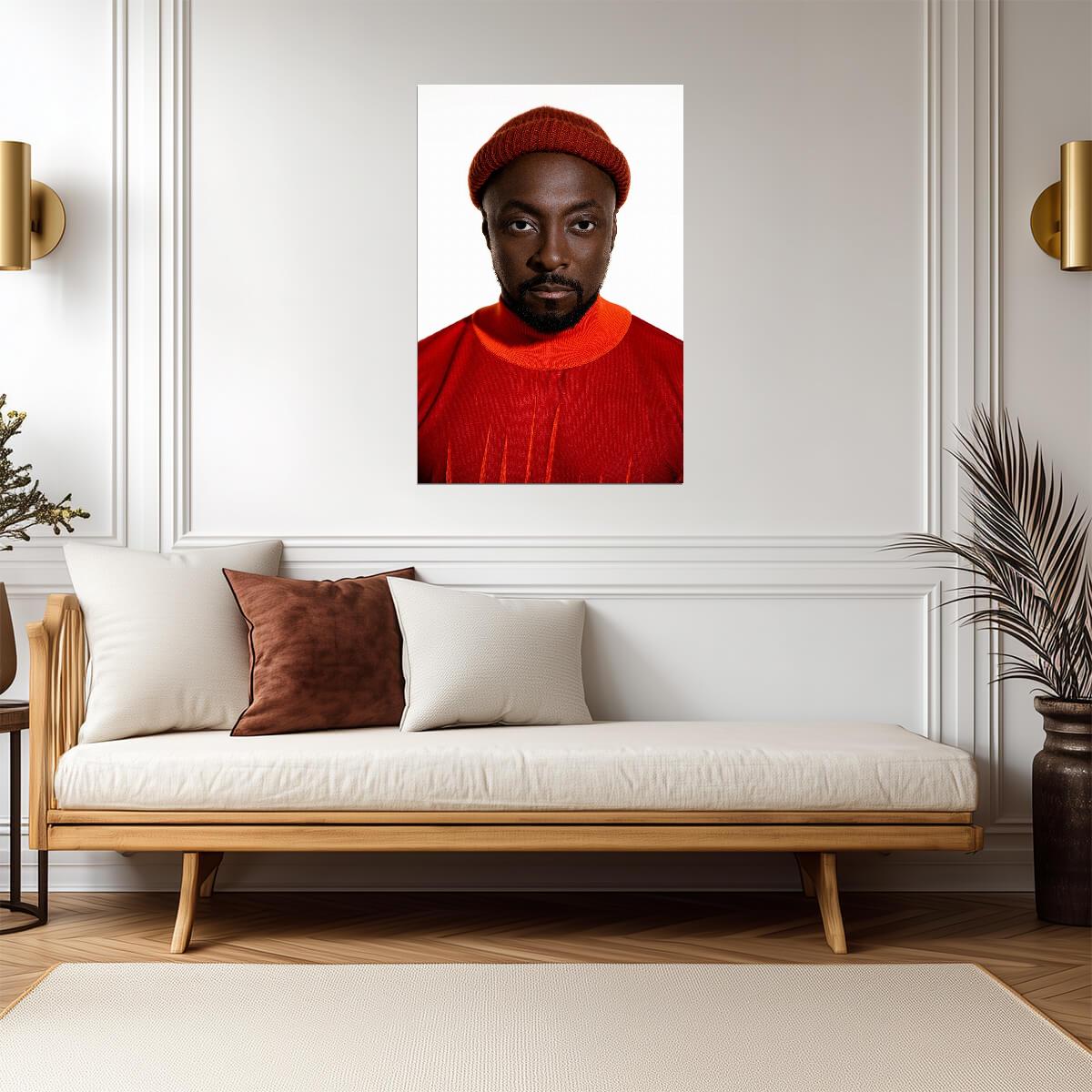 Will.i.am Modern Portrait | The Black Eyed Peas Music Poster | Hip Hop Artist Wall Art - Music Poster