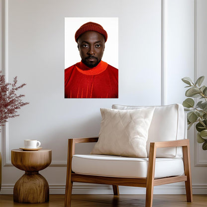 Will.i.am Modern Portrait | The Black Eyed Peas Music Poster | Hip Hop Artist Wall Art - Music Poster