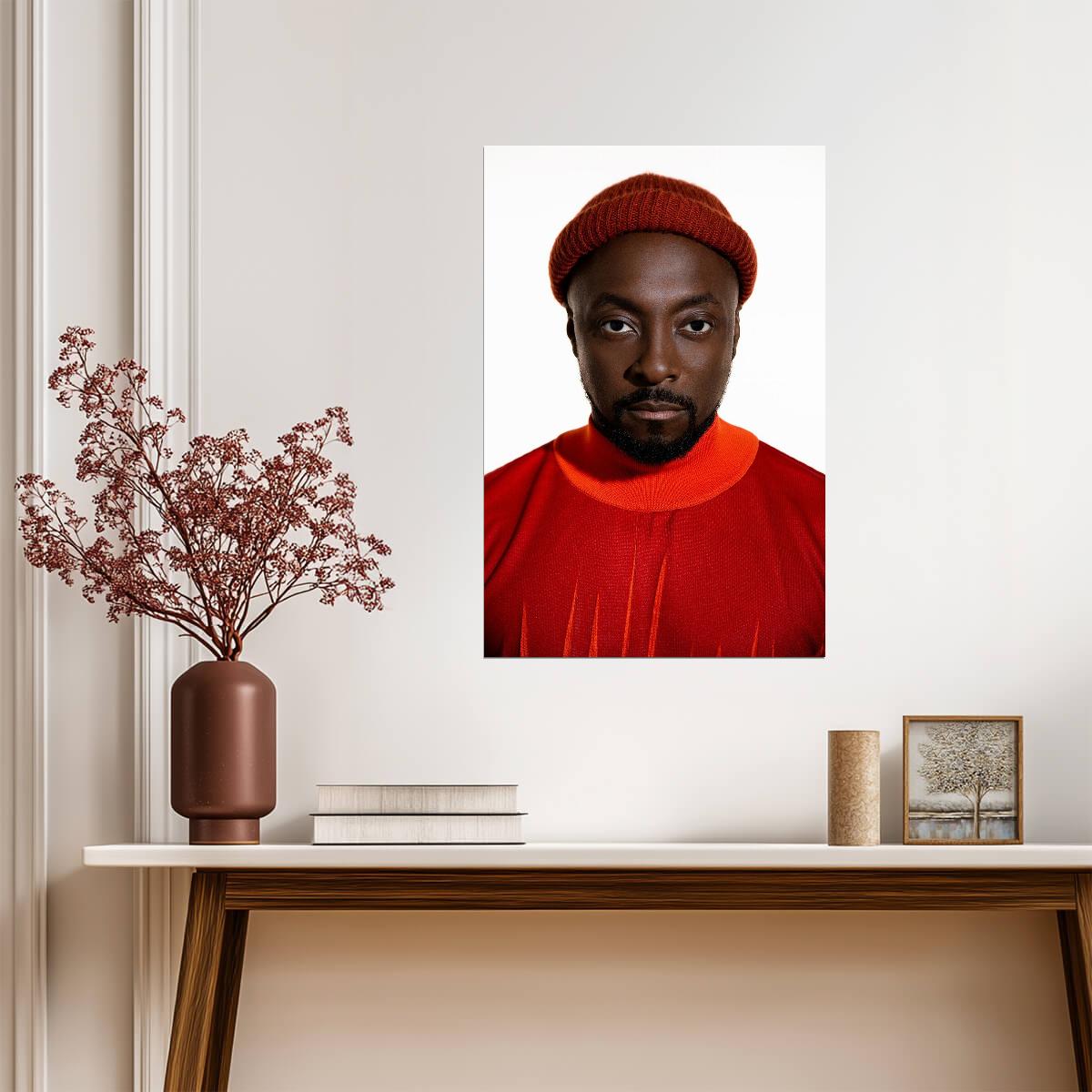 Will.i.am Modern Portrait | The Black Eyed Peas Music Poster | Hip Hop Artist Wall Art - Music Poster