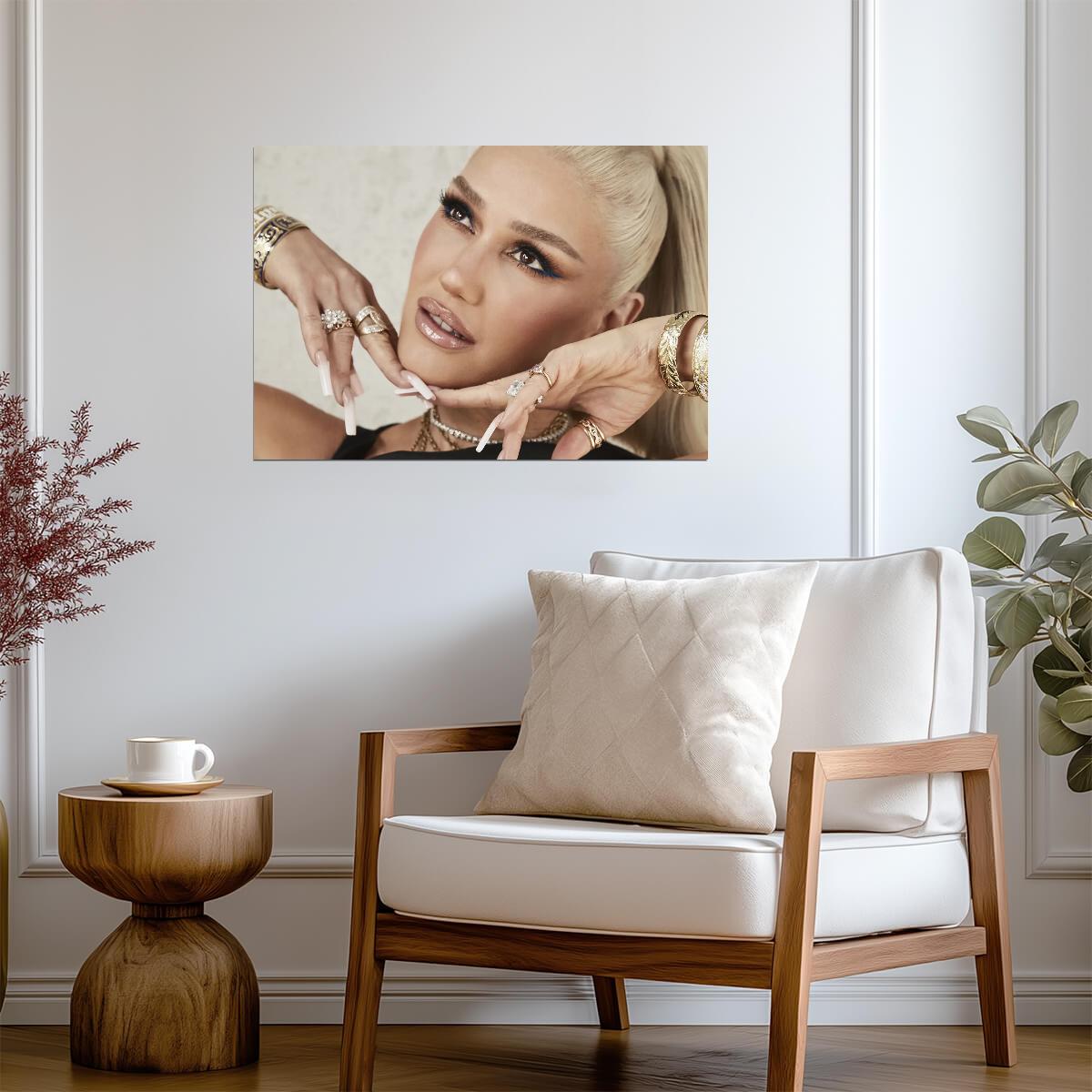 Gwen Stefani Glamour Photoshoot | Pop Music Poster | Celebrity Wall Art - Music Poster