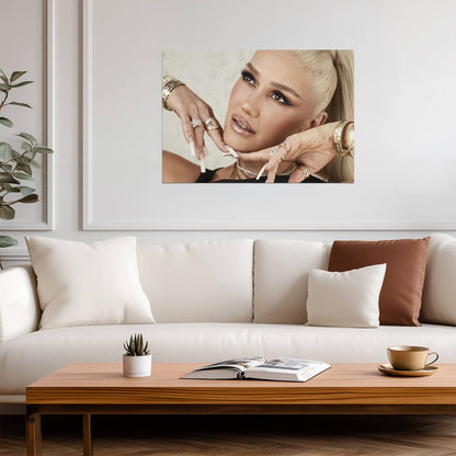 Gwen Stefani Glamour Photoshoot | Pop Music Poster | Celebrity Wall Art - Music Poster