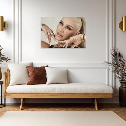 Gwen Stefani Glamour Photoshoot | Pop Music Poster | Celebrity Wall Art - Music Poster