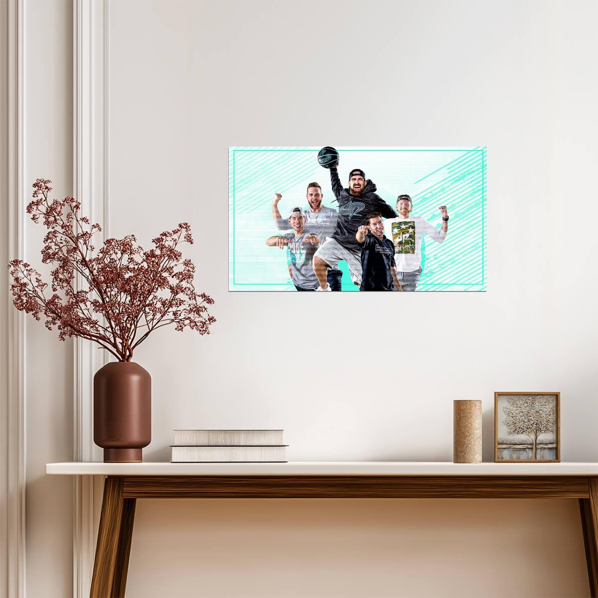 Dude Perfect | Pastel Art Print | Fan Gift Poster - Celebrities Poster