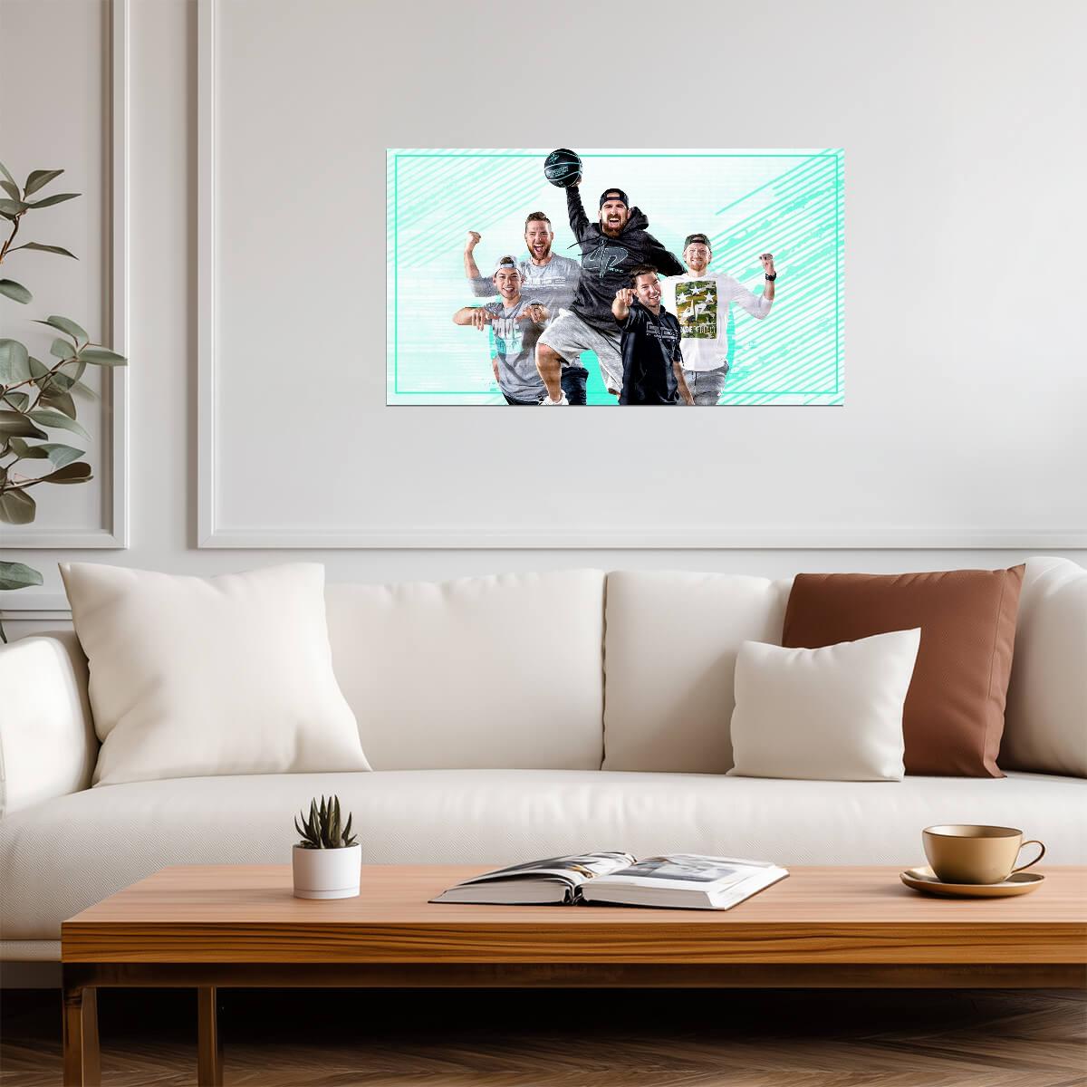 Dude Perfect | Pastel Art Print | Fan Gift Poster - Celebrities Poster
