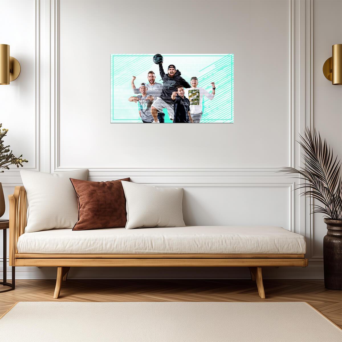 Dude Perfect | Pastel Art Print | Fan Gift Poster - Celebrities Poster