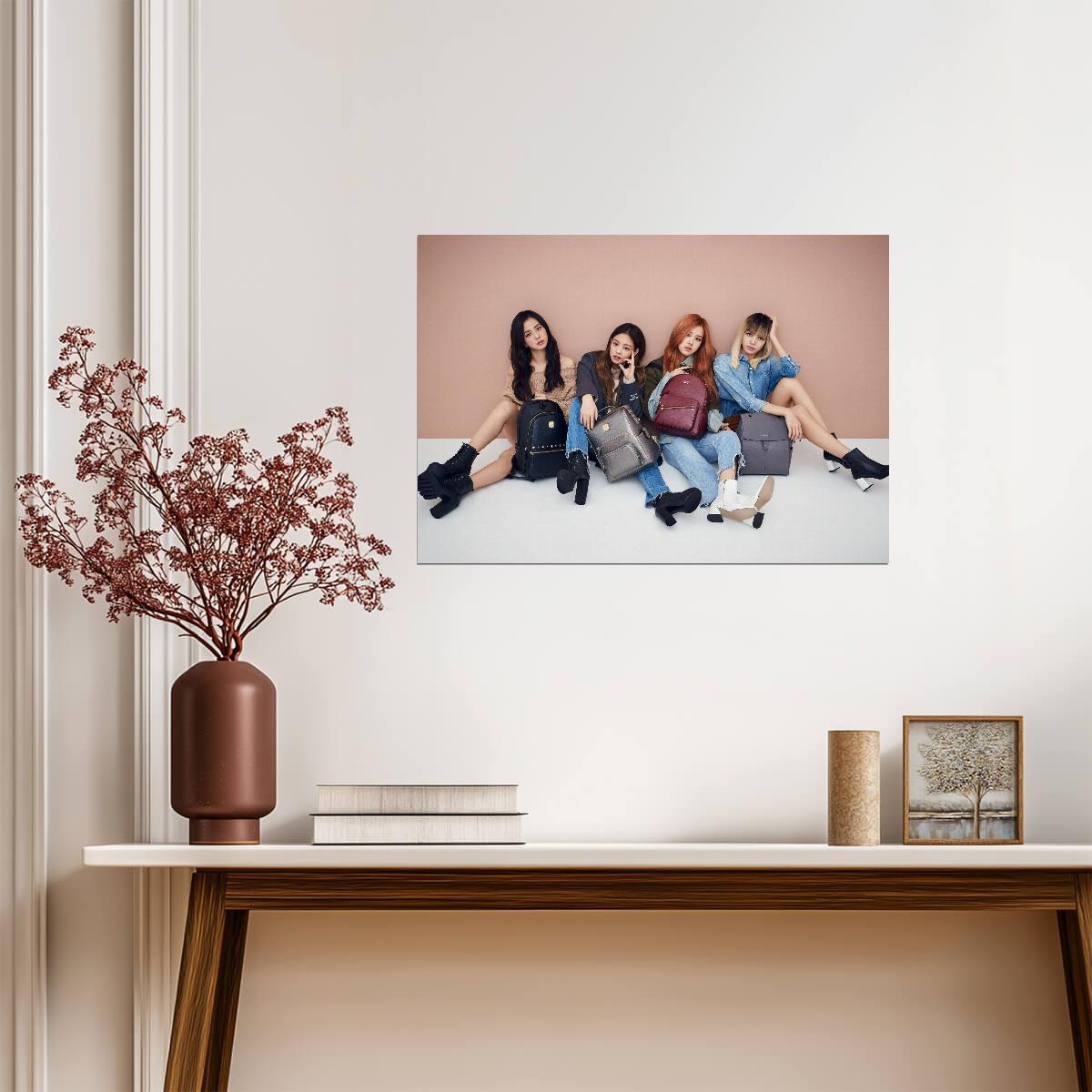 Blackpink Group Photoshoot | K-Pop Stars Poster | Gift for Blink Fan - Music Poster