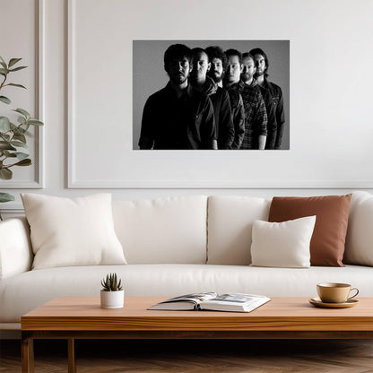 Linkin Park Band Photo | Black and White Music Poster | Alternative Rock Wall Art - Music Poster