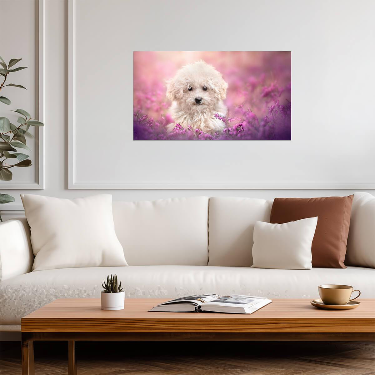 Dog Puppy | Playful Dog Art | Family Room Poster - Photography Poster