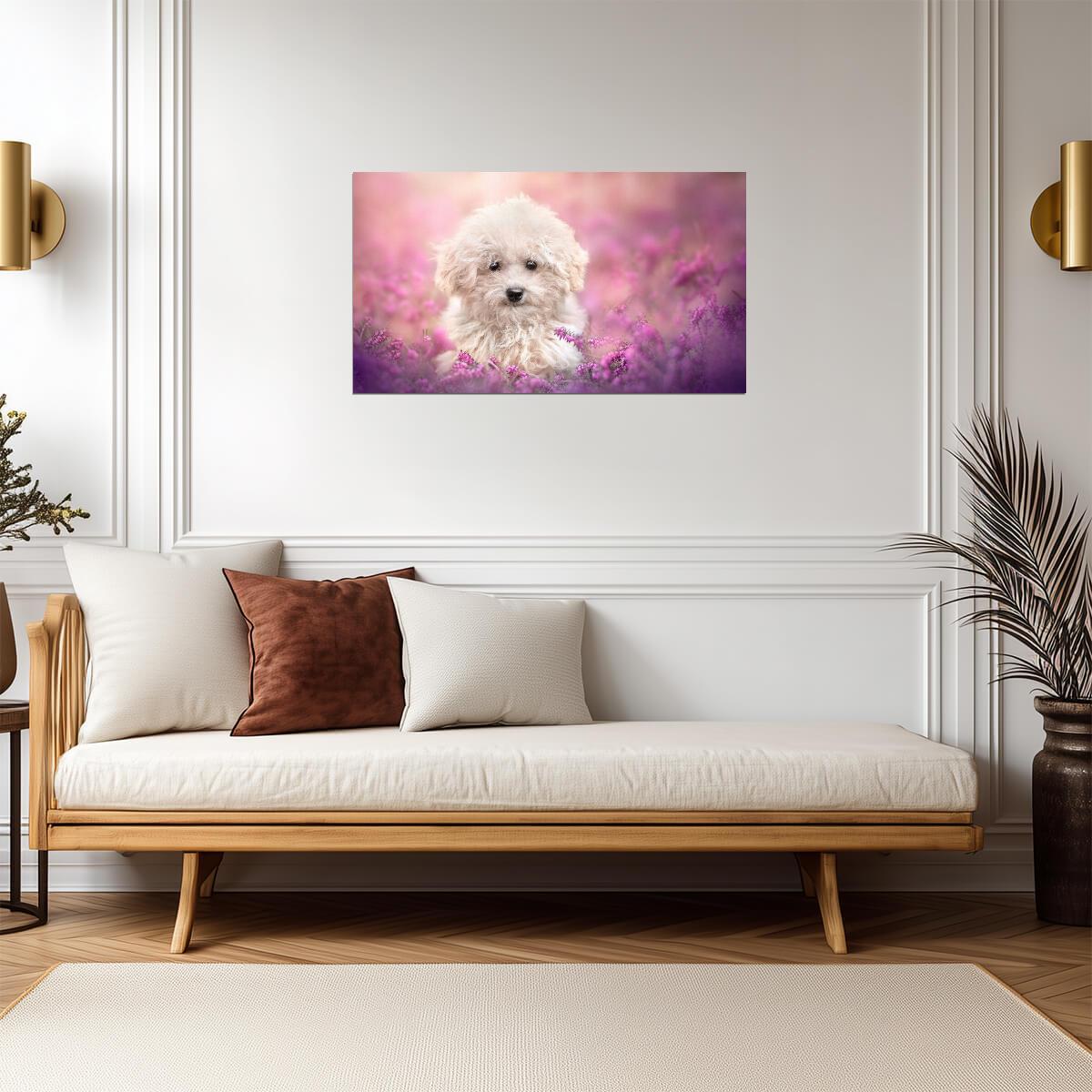 Dog Puppy | Playful Dog Art | Family Room Poster - Photography Poster
