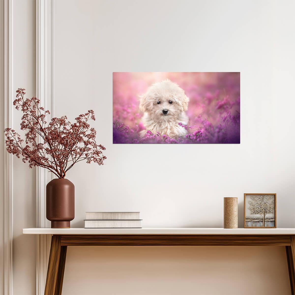 Dog Puppy | Playful Dog Art | Family Room Poster - Photography Poster