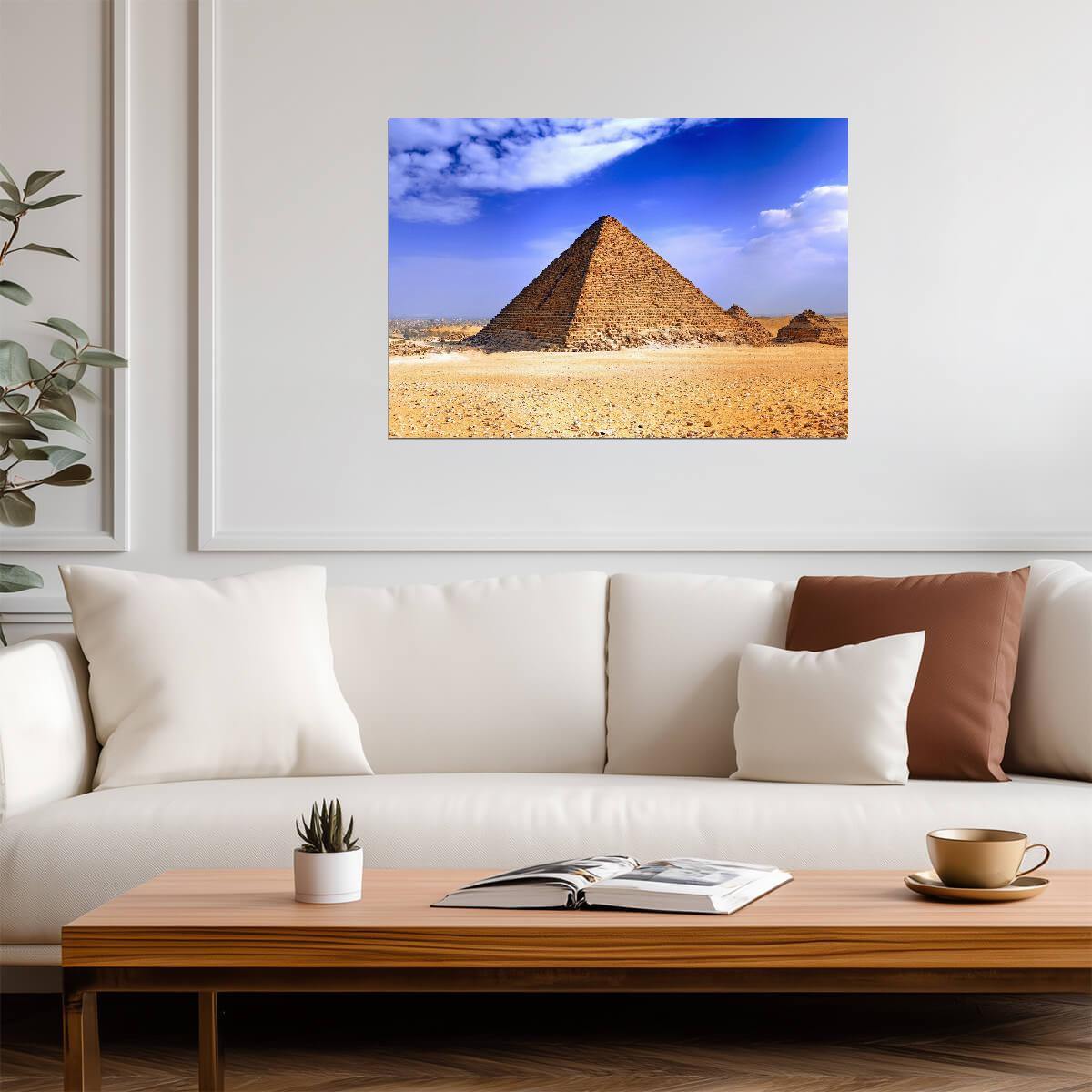 Great Pyramid of Giza | Egypt Travel Photography | Ancient Landmark Poster - Photography Poster
