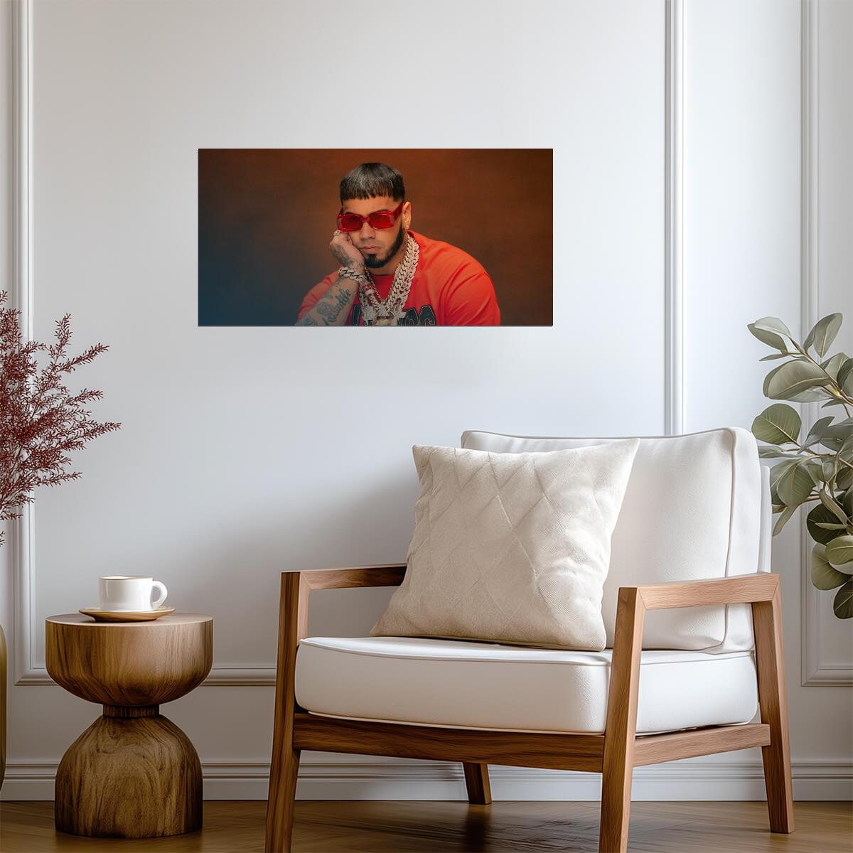 Anuel AA | Puerto Rican Rapper | Music Poster - Music Poster
