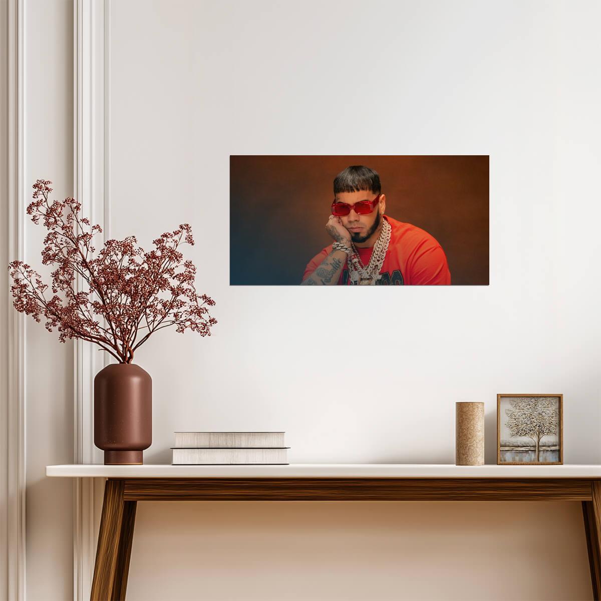 Anuel AA | Puerto Rican Rapper | Music Poster - Music Poster