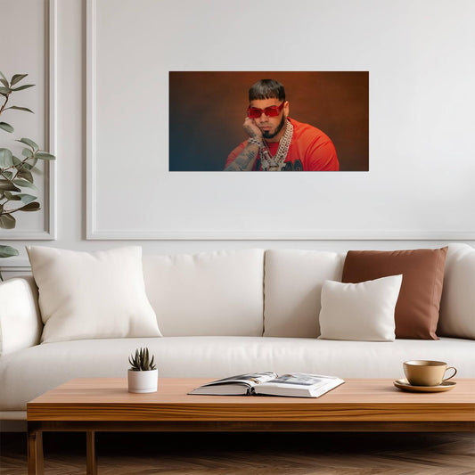 Anuel AA | Puerto Rican Rapper | Music Poster - Music Poster
