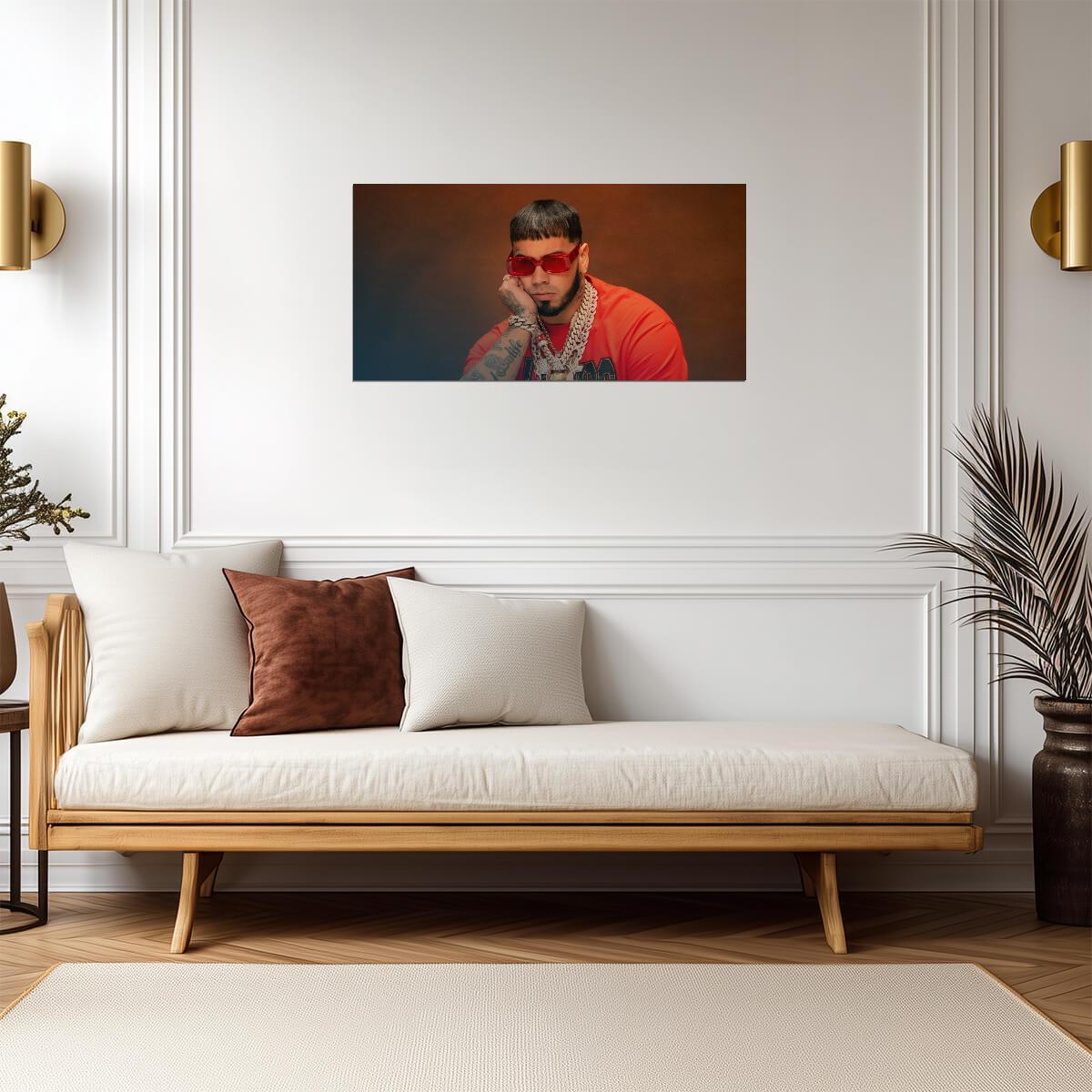 Anuel AA | Puerto Rican Rapper | Music Poster - Music Poster