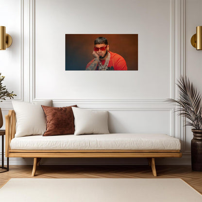Anuel AA | Puerto Rican Rapper | Music Poster - Music Poster