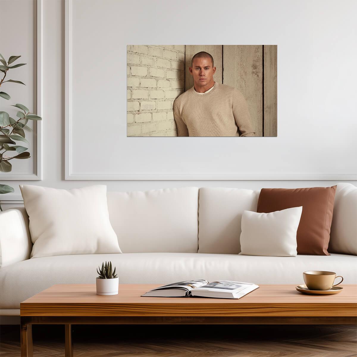 Channing Tatum Portrait Photoshoot | Celebrity Wall Art | Modern Actor Poster - Celebrities Poster