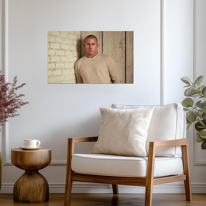 Channing Tatum Portrait Photoshoot | Celebrity Wall Art | Modern Actor Poster - Celebrities Poster