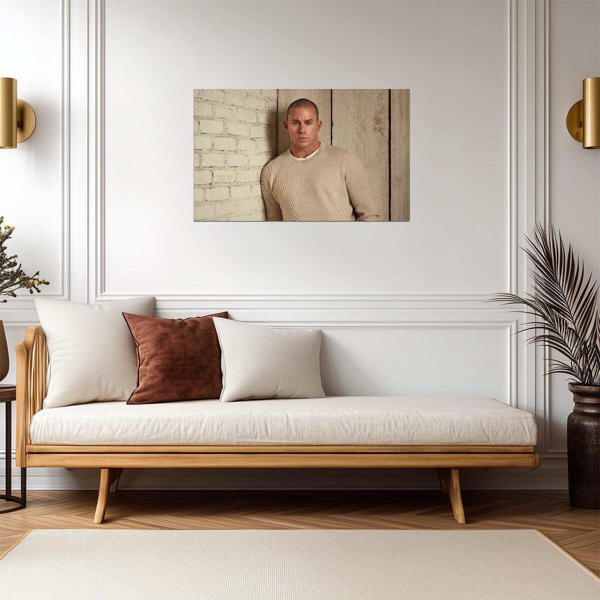 Channing Tatum Portrait Photoshoot | Celebrity Wall Art | Modern Actor Poster - Celebrities Poster