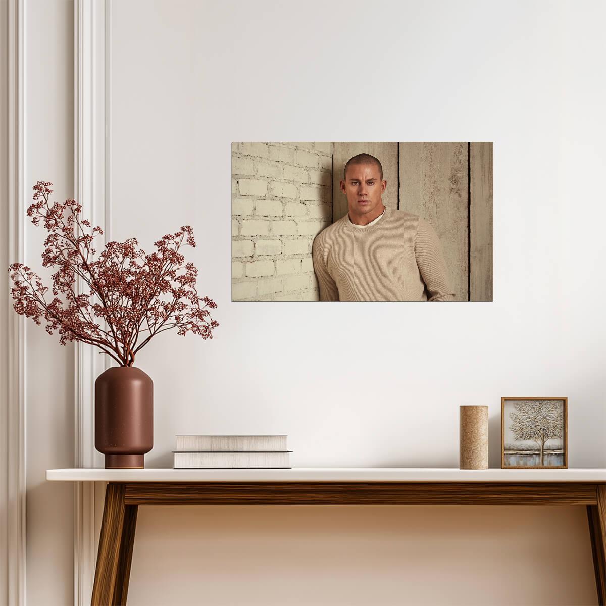 Channing Tatum Portrait Photoshoot | Celebrity Wall Art | Modern Actor Poster - Celebrities Poster