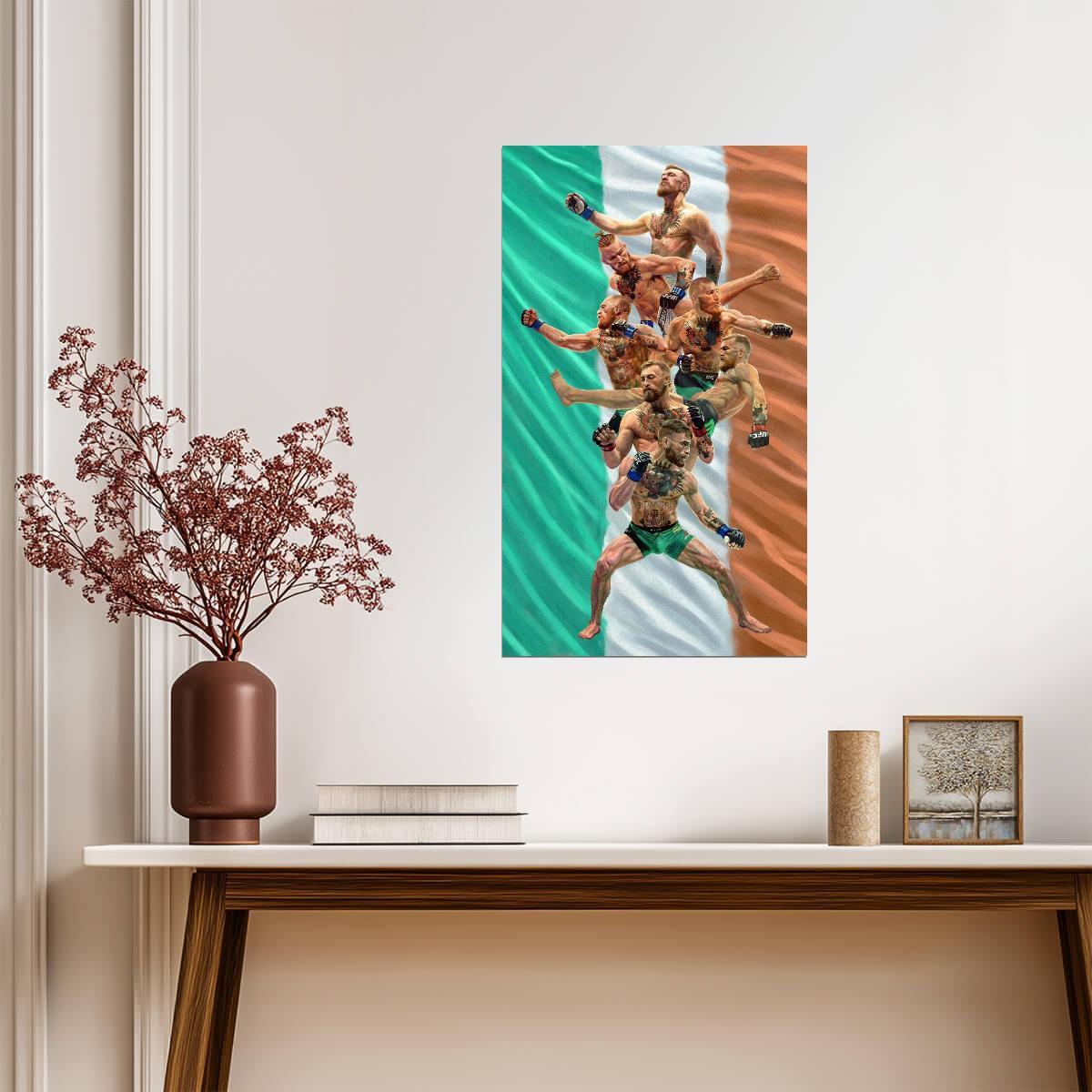 Conor McGregor The Notorious | UFC MMA Poster | Irish Fighter Tribute Art - Sports Poster