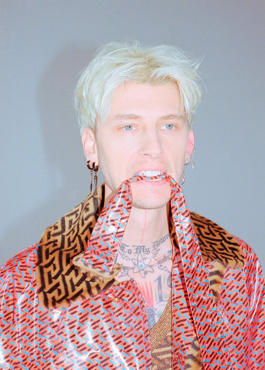 Machine Gun Kelly MGK Edgy Fashion Photoshoot | Modern Rock Star Poster | Pop Punk Wall Art - Music Poster