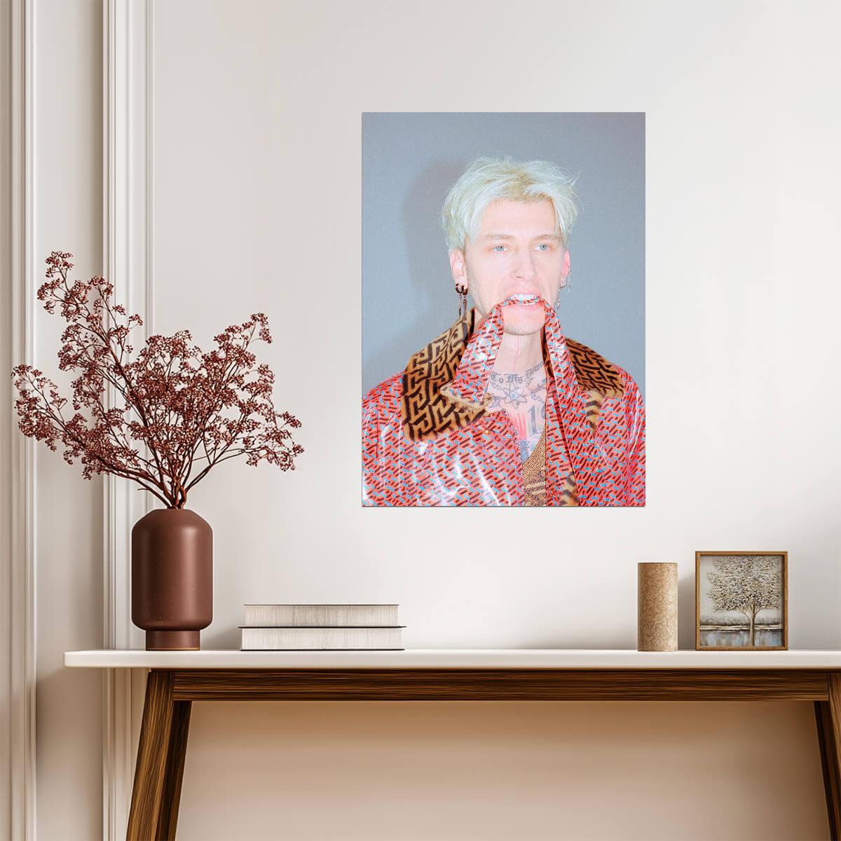 Machine Gun Kelly MGK Edgy Fashion Photoshoot | Modern Rock Star Poster | Pop Punk Wall Art - Music Poster