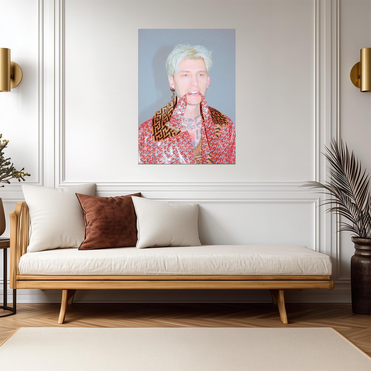 Machine Gun Kelly MGK Edgy Fashion Photoshoot | Modern Rock Star Poster | Pop Punk Wall Art - Music Poster