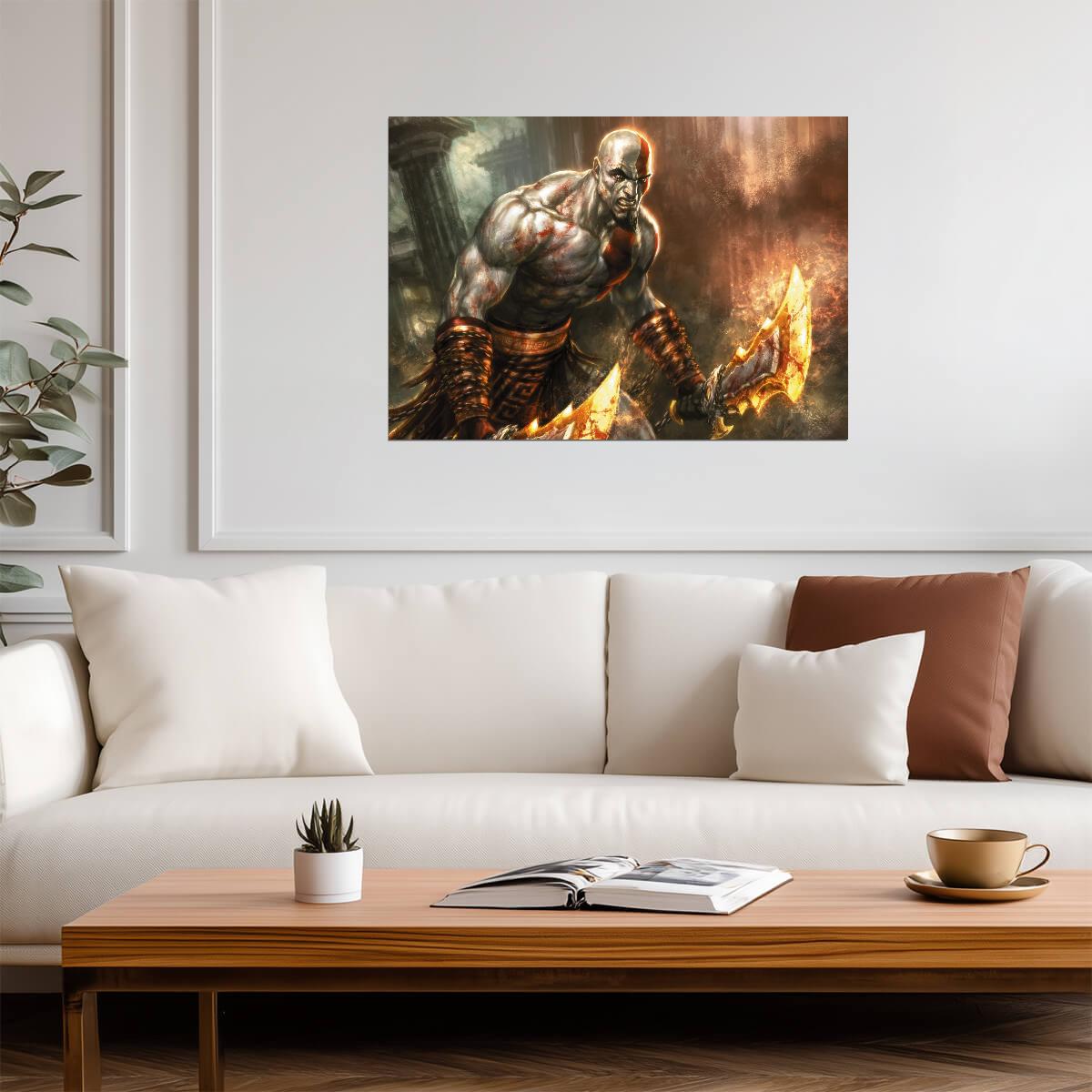 God of War Ghost of Sparta Kratos | Classic Greek Saga Poster | Retro Gaming Warrior Art - Video Games Poster