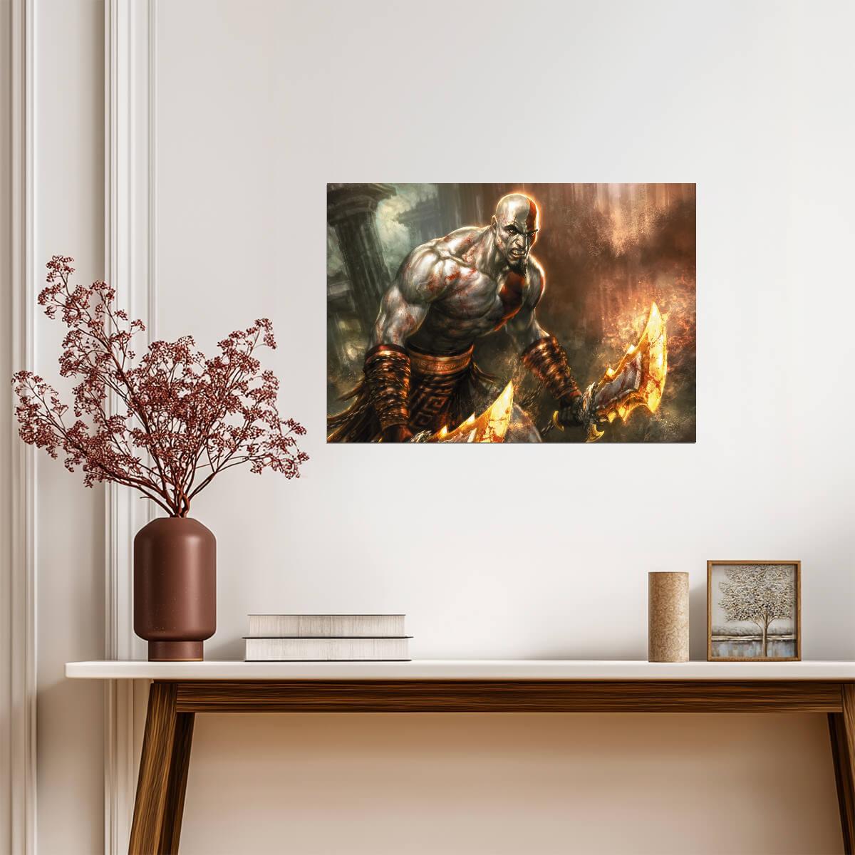 God of War Ghost of Sparta Kratos | Classic Greek Saga Poster | Retro Gaming Warrior Art - Video Games Poster